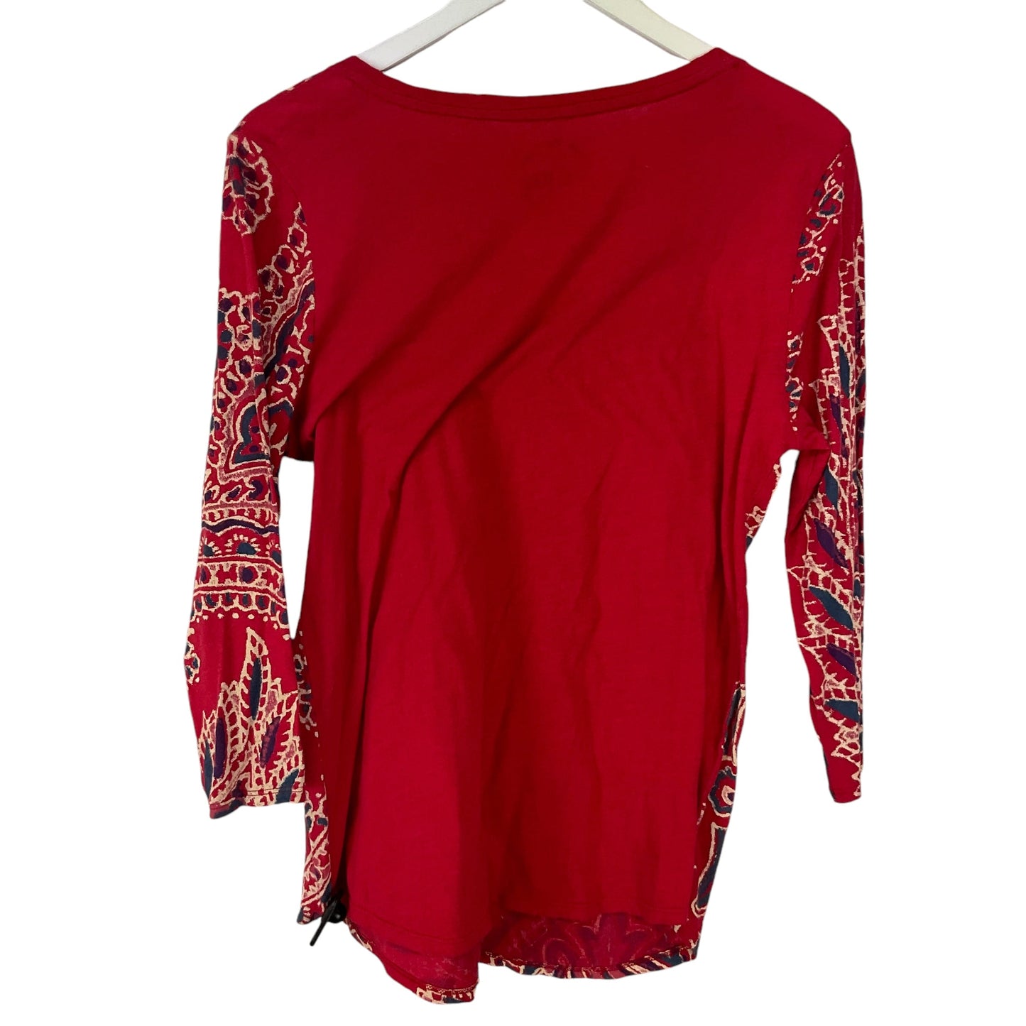 Top Long Sleeve By Lucky Brand In Red, Size: L