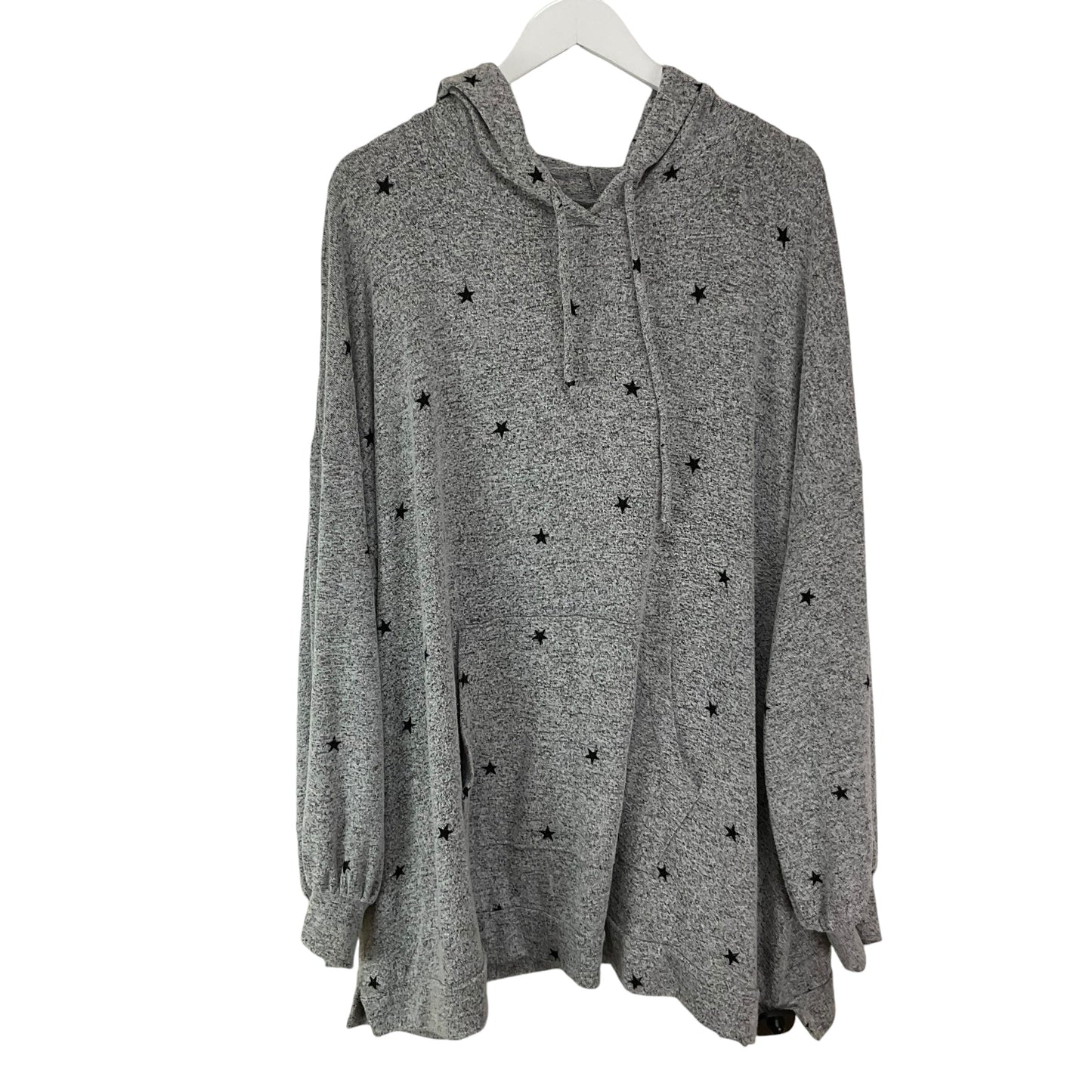 Sweatshirt Hoodie By Lane Bryant In Grey, Size: 3x