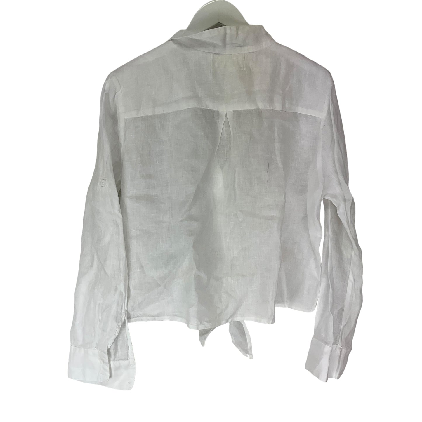 White Top Long Sleeve Basic Cloth & Stone, Size M