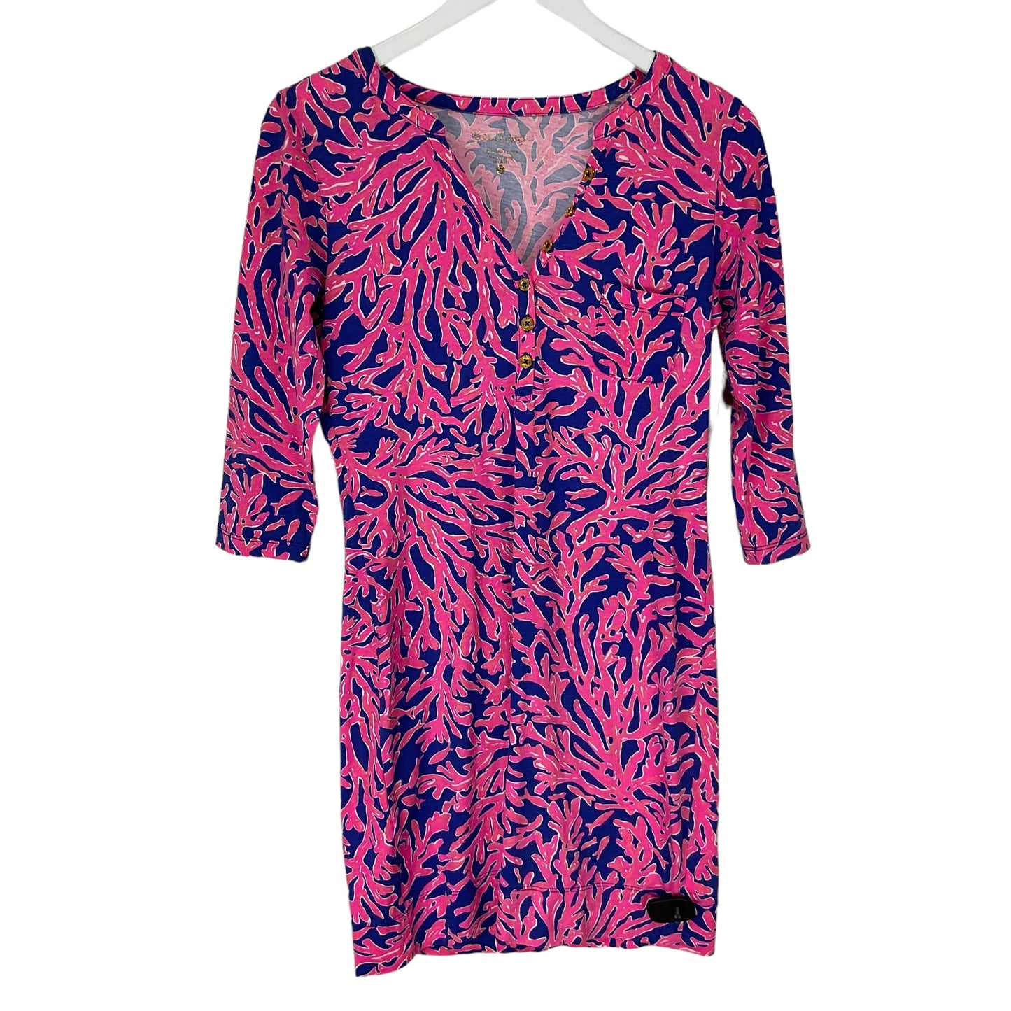 Blue & Pink Dress Designer Lilly Pulitzer, Size S
