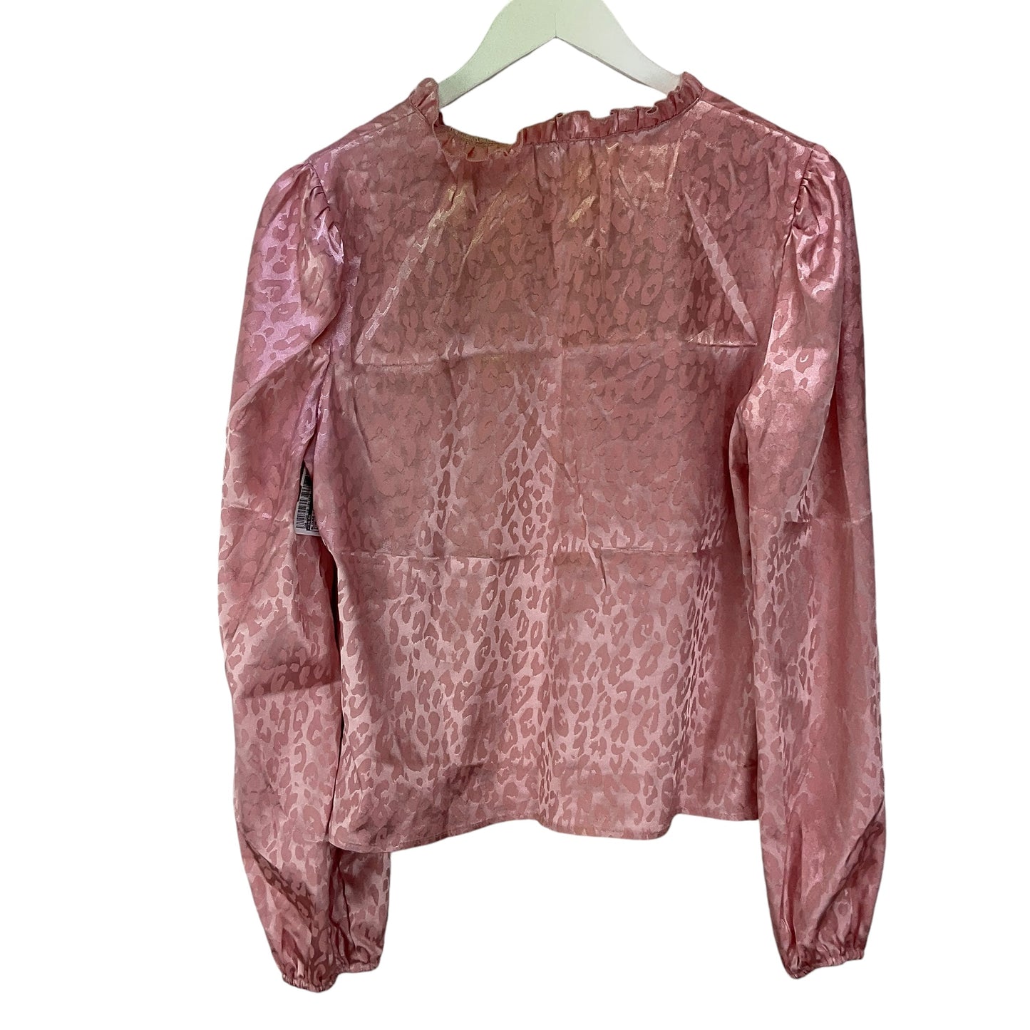 Blouse Long Sleeve By Shein In Pink, Size: S