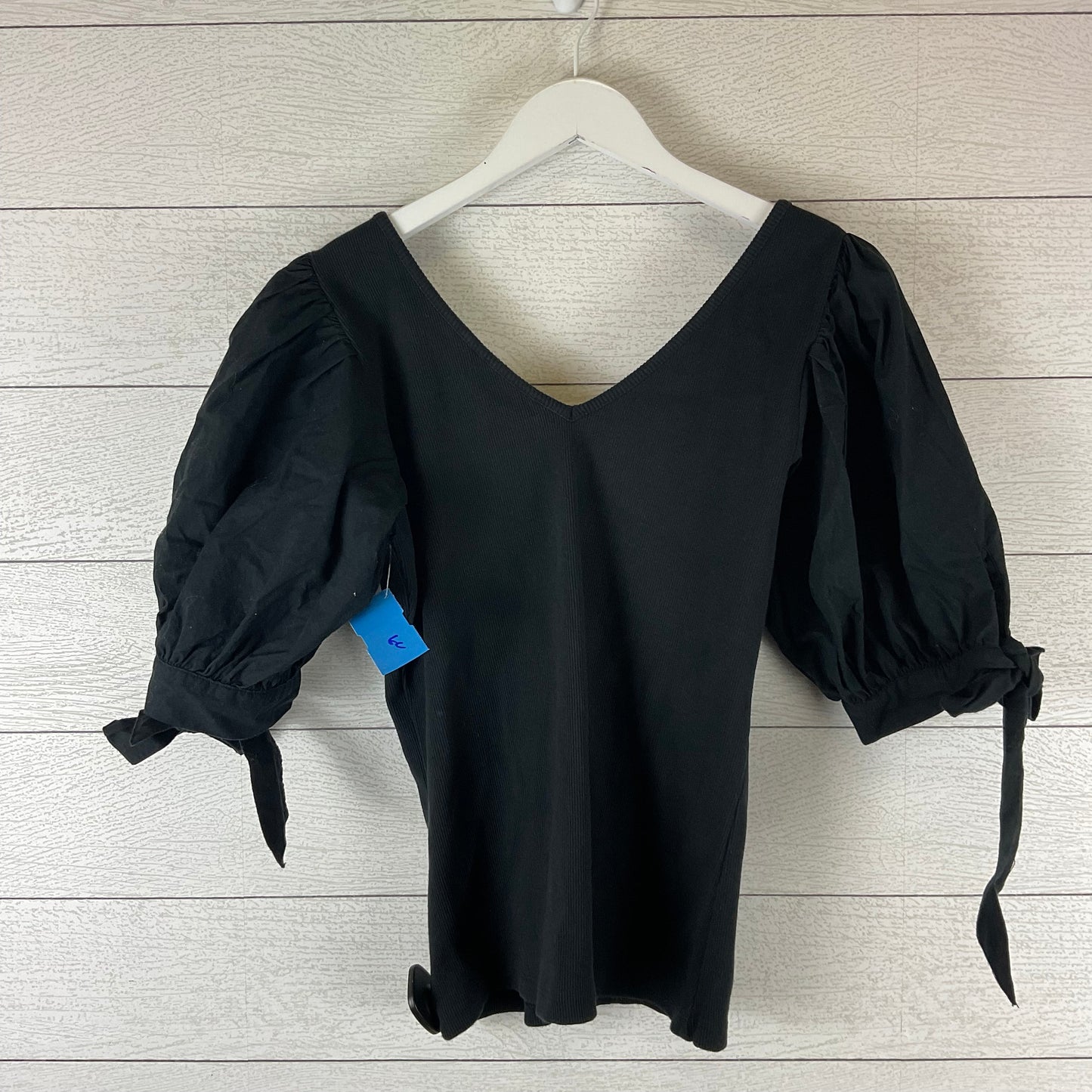 Top Short Sleeve Basic By Maeve In Black, Size: M