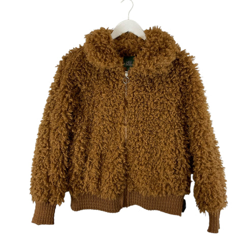 Coat Faux Fur & Sherpa By Wild Fable In Brown, Size: M