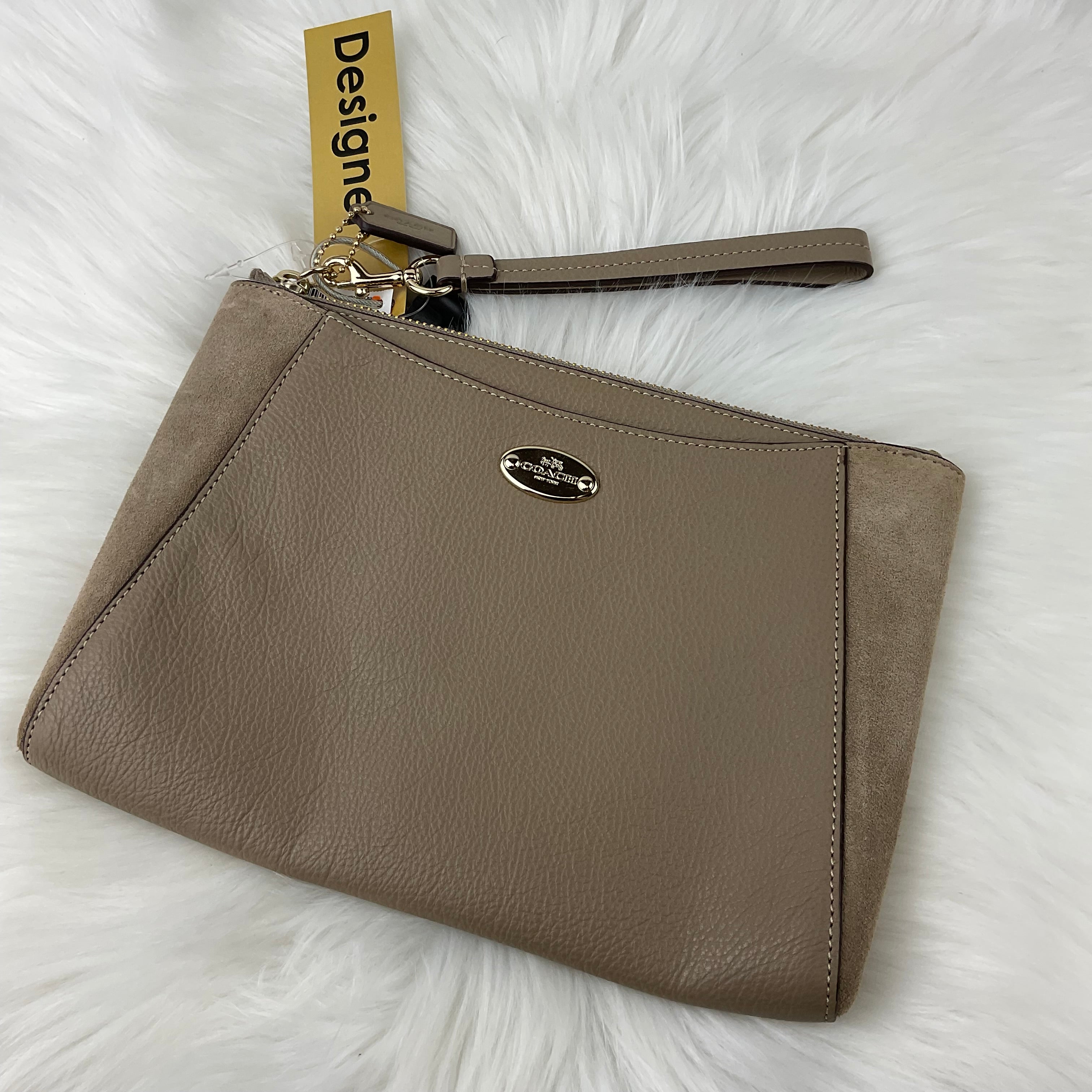 NWT Coach deals Peach Wristlet