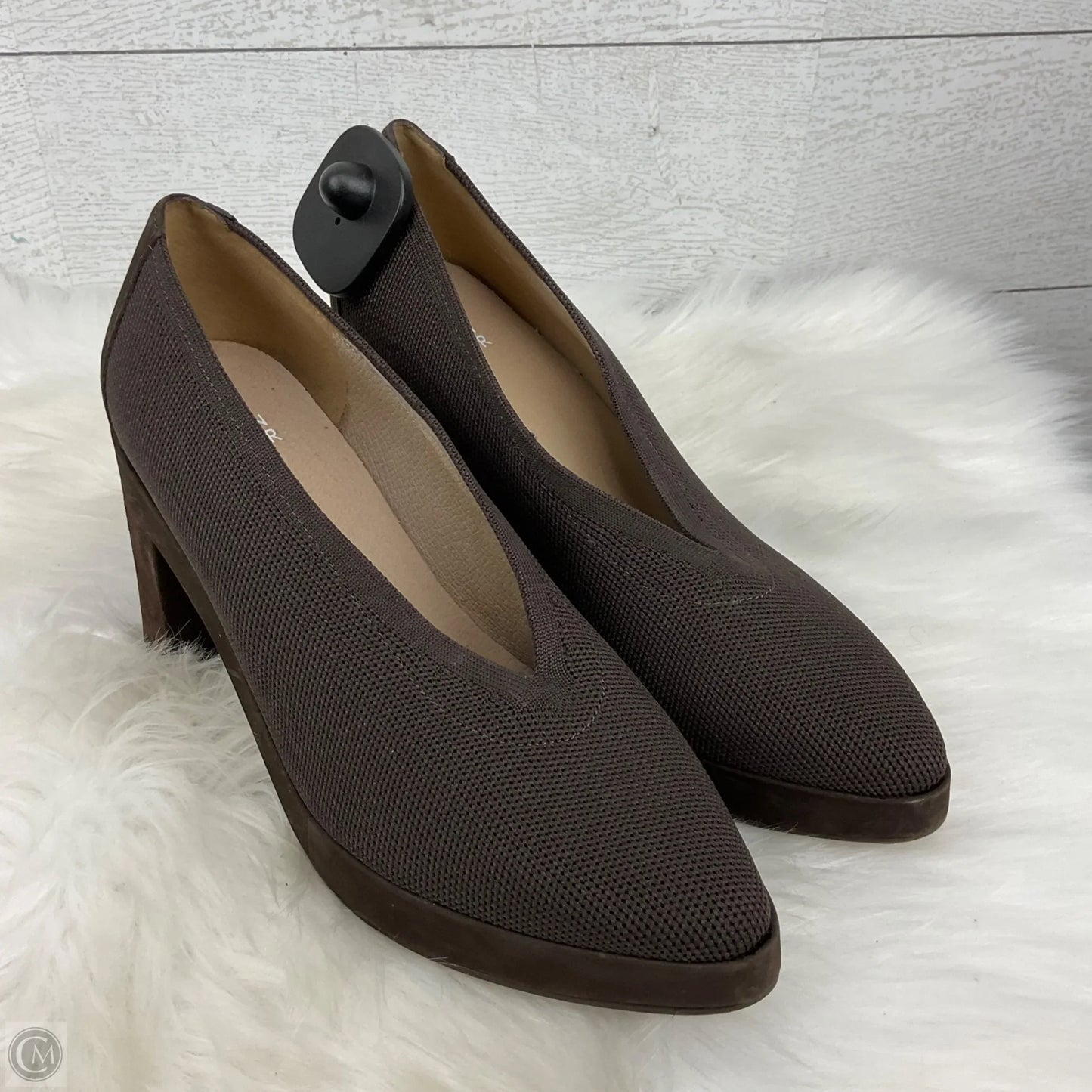 Shoes Heels Block By Eileen Fisher In Brown, Size: 7.5