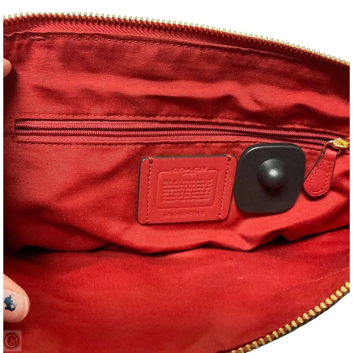 Crossbody Designer By Coach, Size: Medium