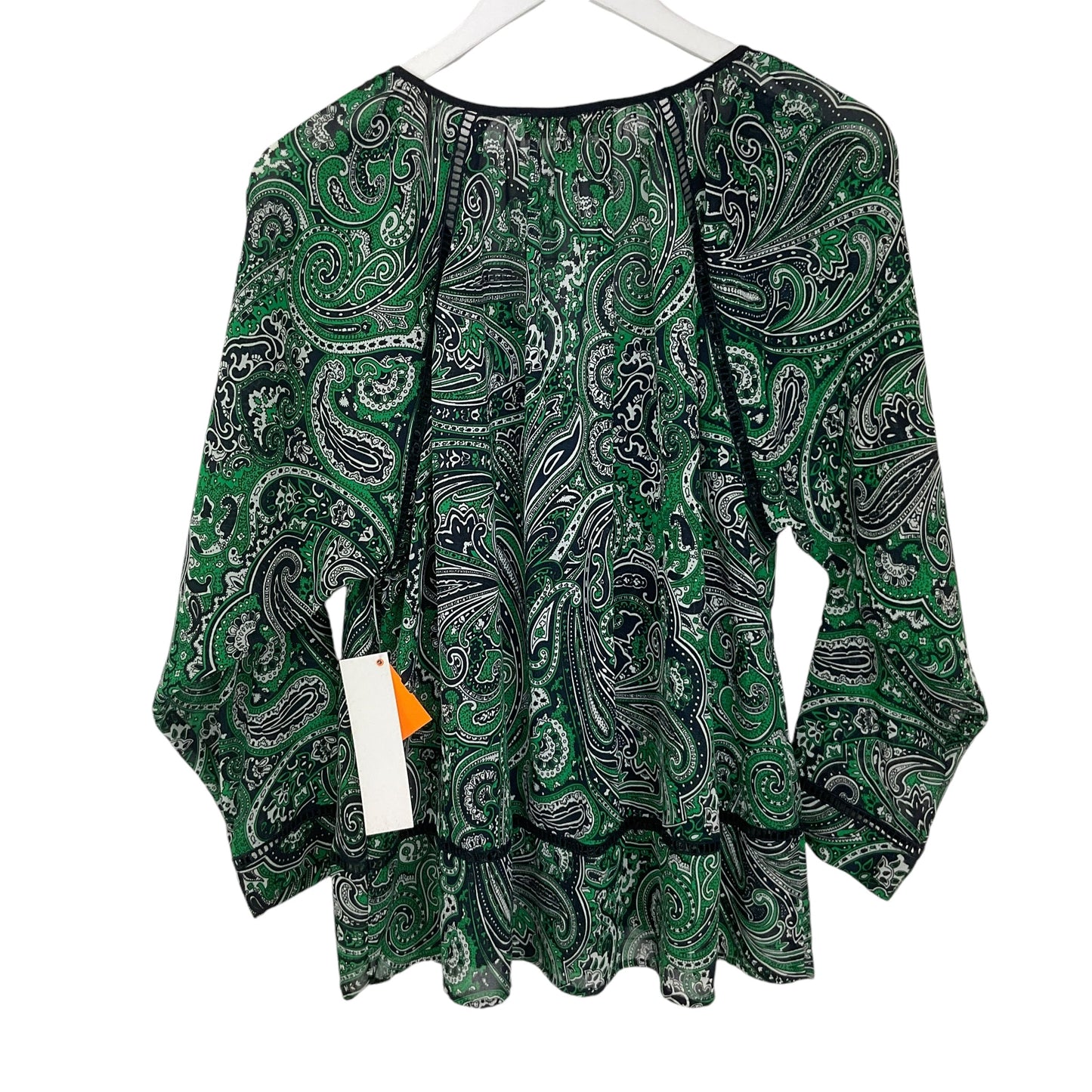 Top Long Sleeve By Michael By Michael Kors In Green, Size: M