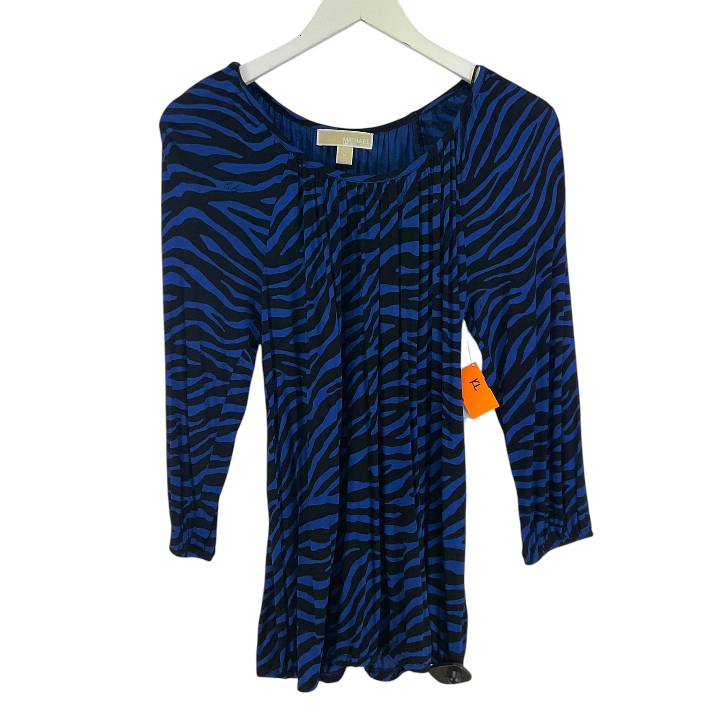 Top Long Sleeve By Michael By Michael Kors In Blue, Size: M