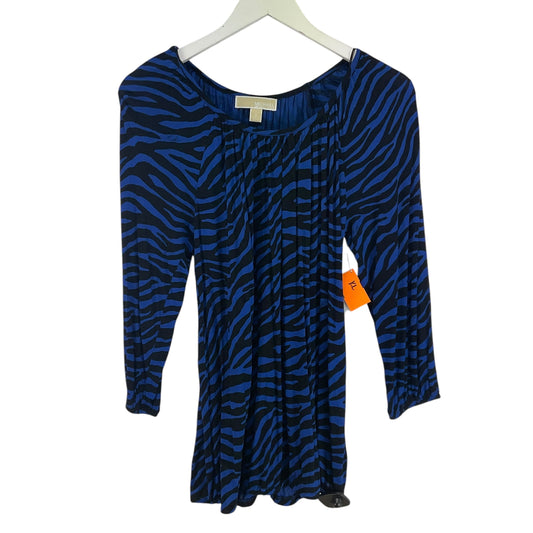 Top Long Sleeve By Michael By Michael Kors In Blue, Size: M