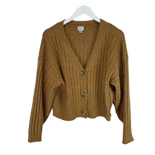 Sweater Cardigan By A New Day In Yellow, Size: Xs