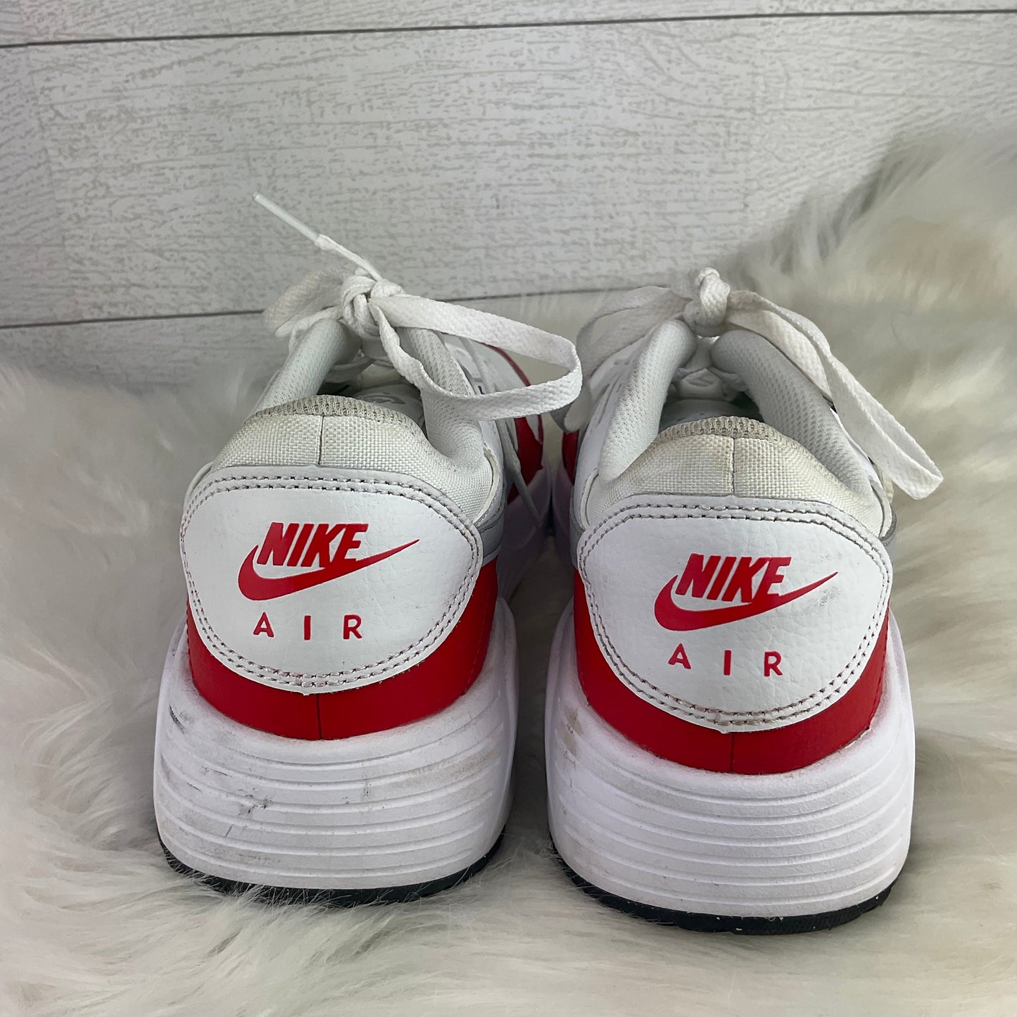 Red & White Shoes Athletic Nike, Size 9.5