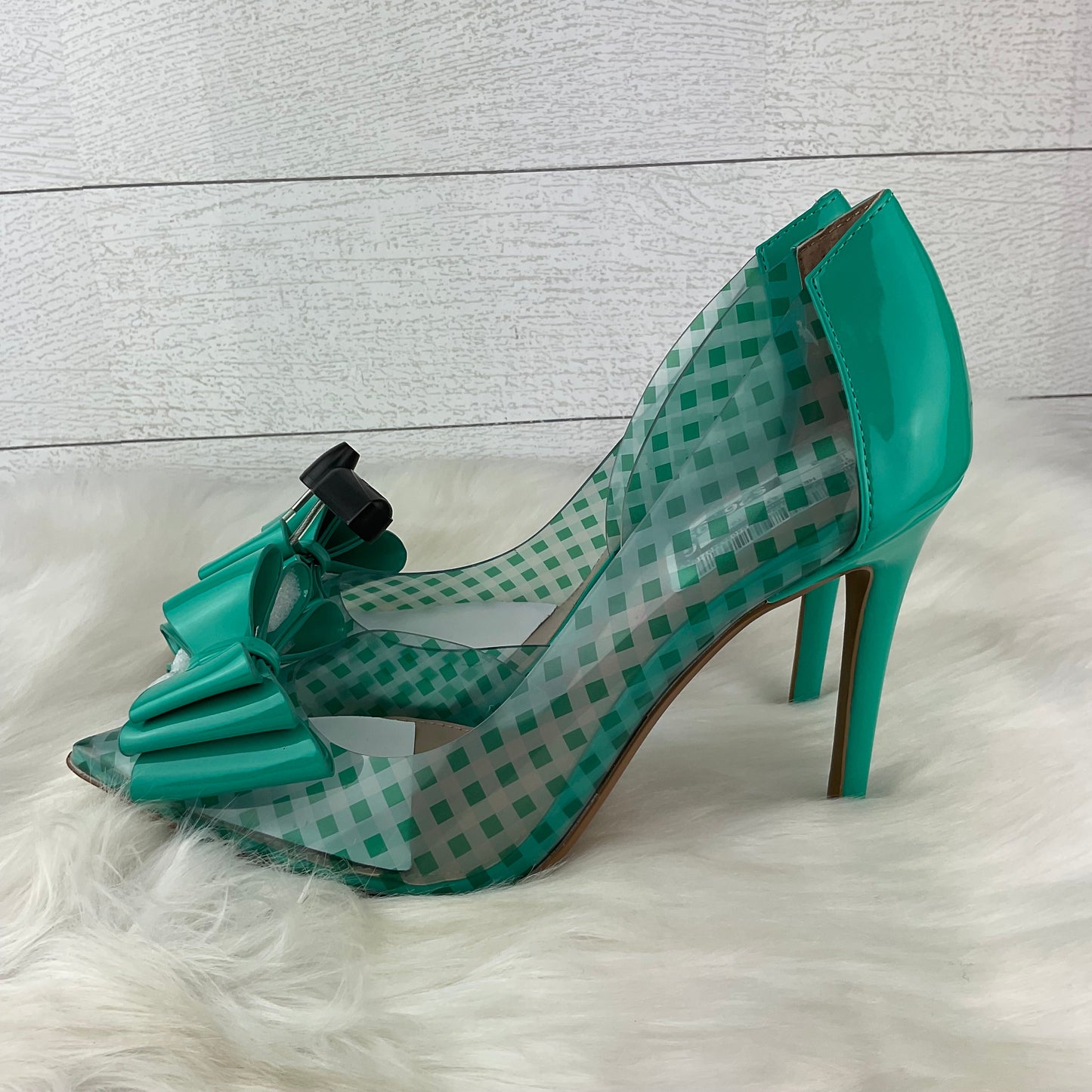 Teal Shoes Heels Stiletto Betsey Johnson, Size 10
