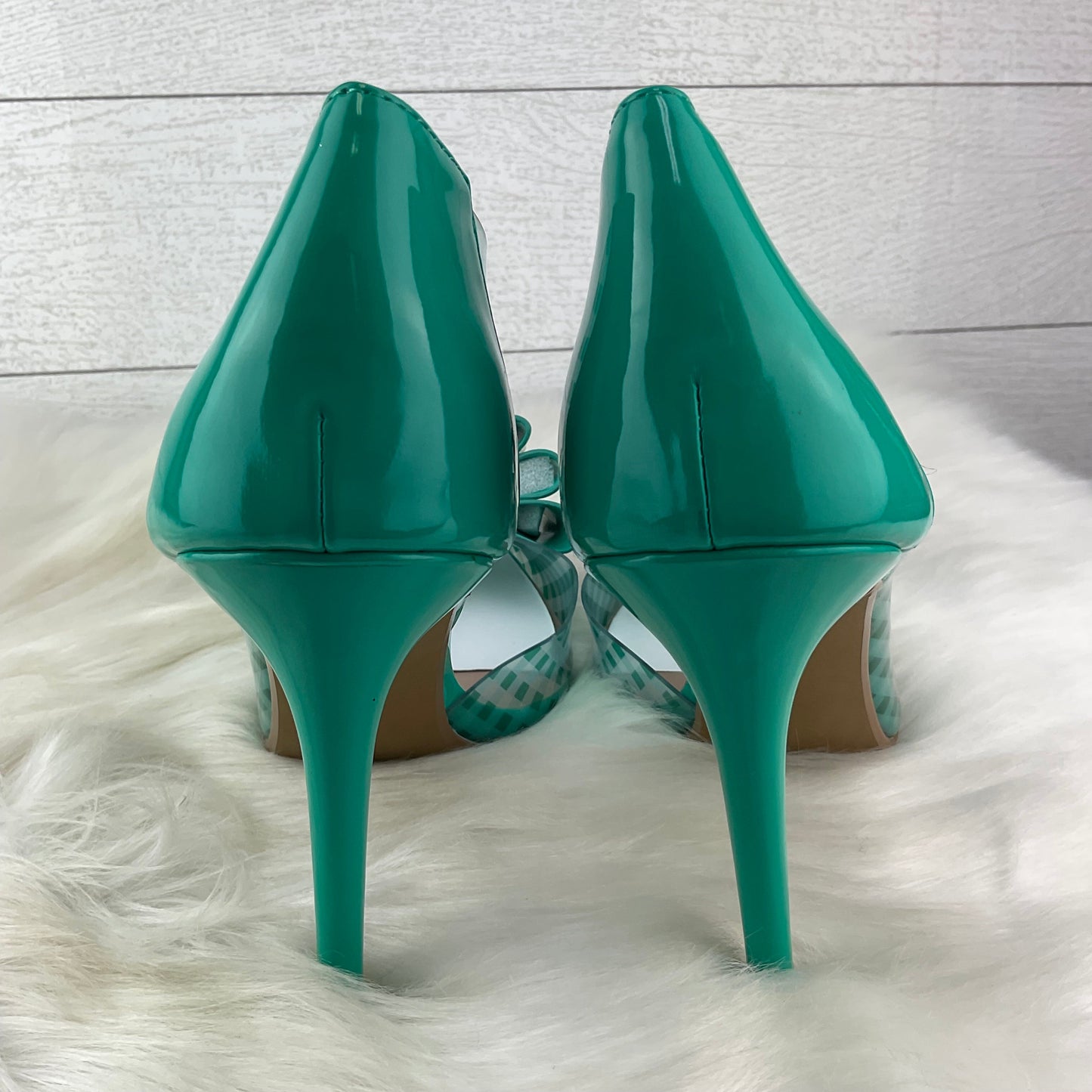 Teal Shoes Heels Stiletto Betsey Johnson, Size 10
