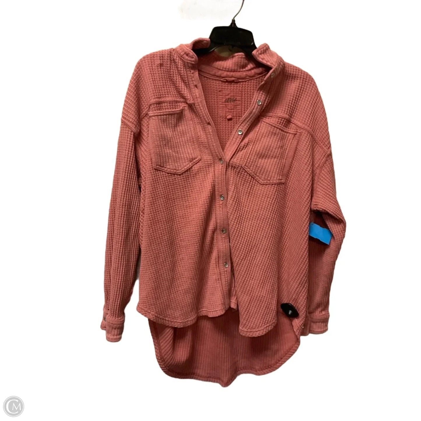 Top Long Sleeve By Aerie In Pink, Size: M