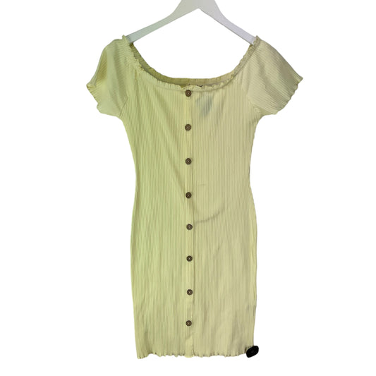 Dress Casual Short By Derek Heart In Yellow, Size: Xl