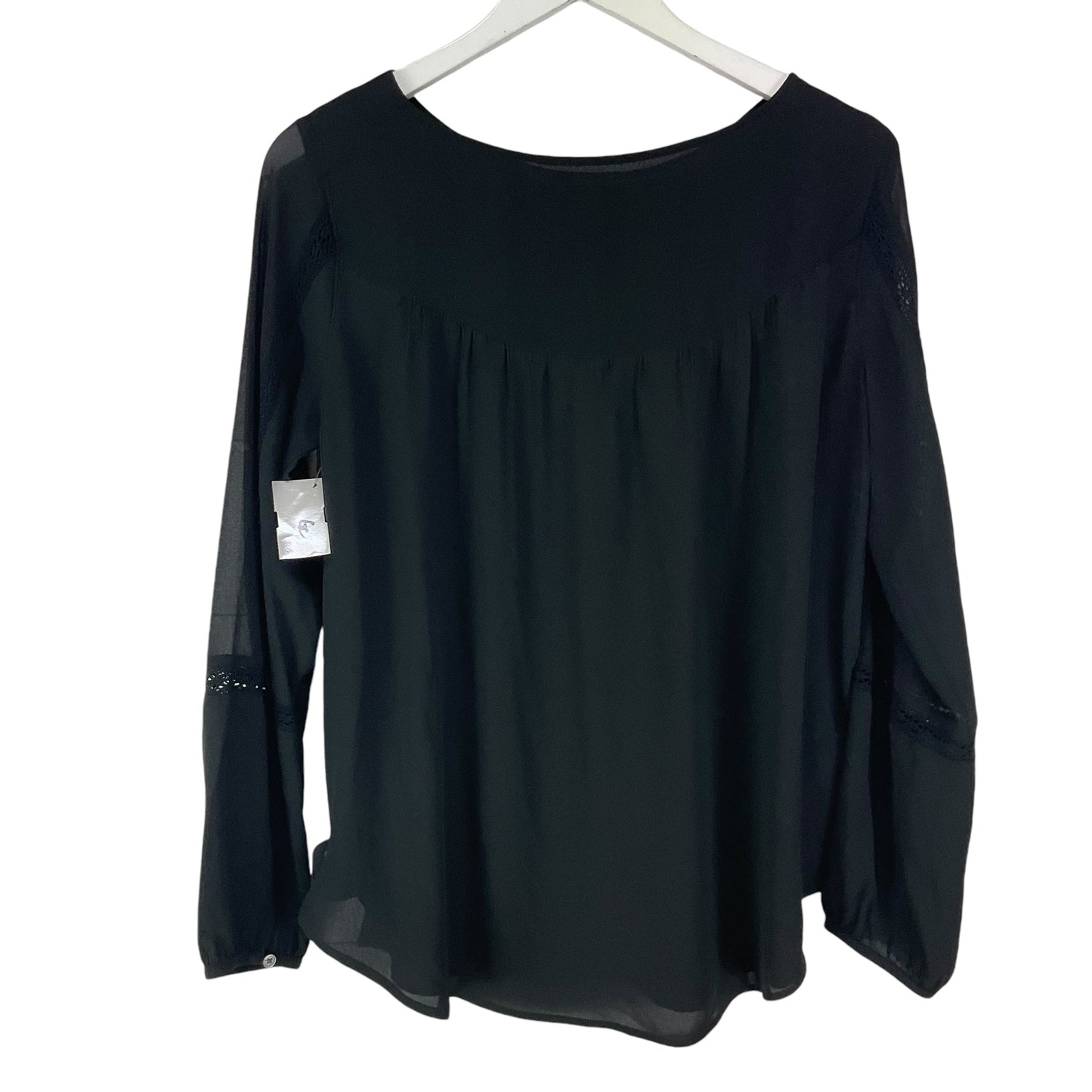 Top Long Sleeve By Loft In Black, Size: S