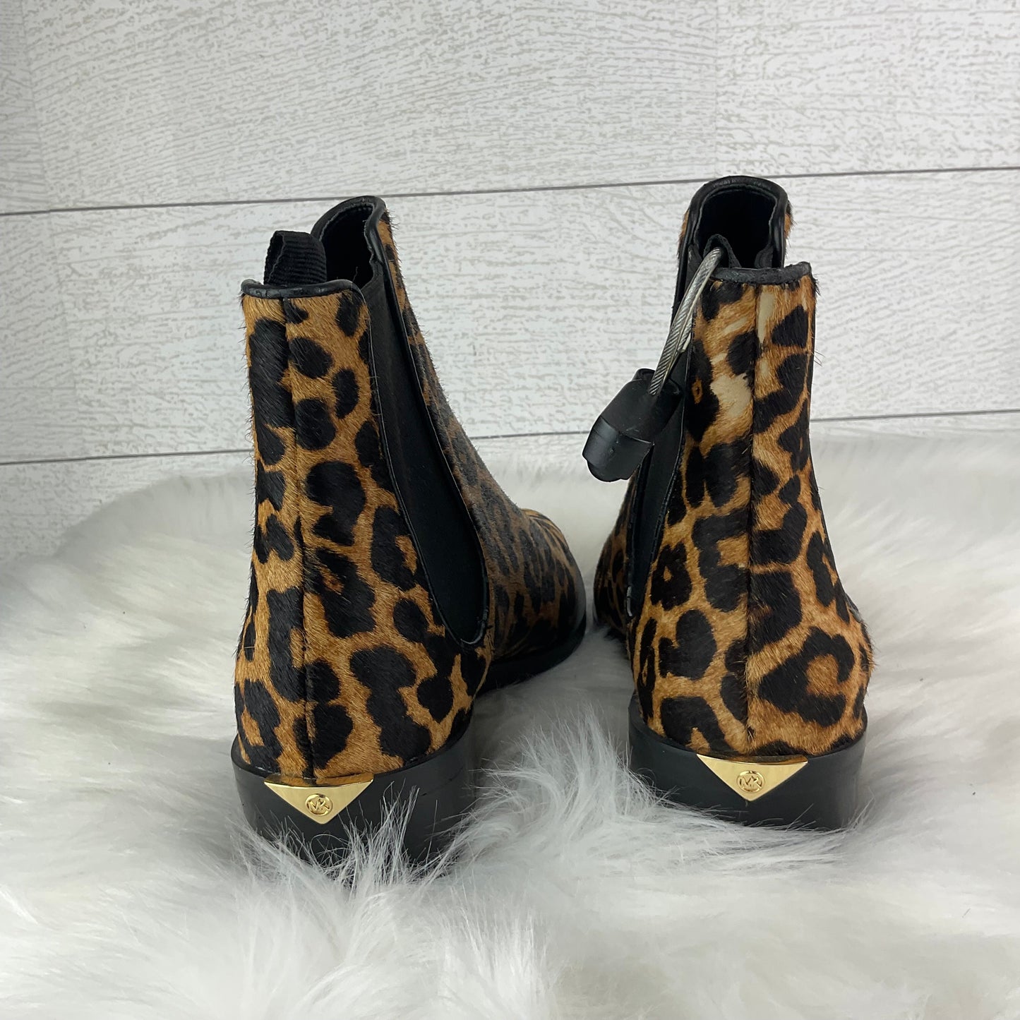 Boots Designer By Michael By Michael Kors In Animal Print, Size: 7