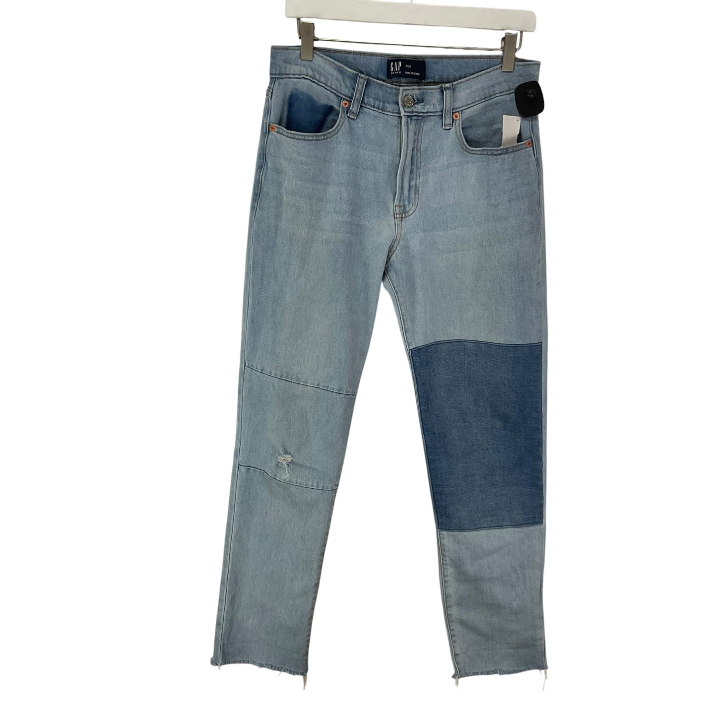 Jeans Straight By Gap In Blue Denim, Size: 2