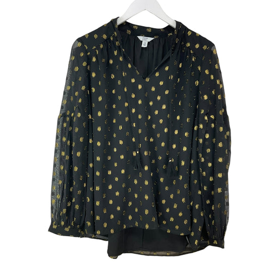 Top Long Sleeve By Crown And Ivy In Black, Size: M