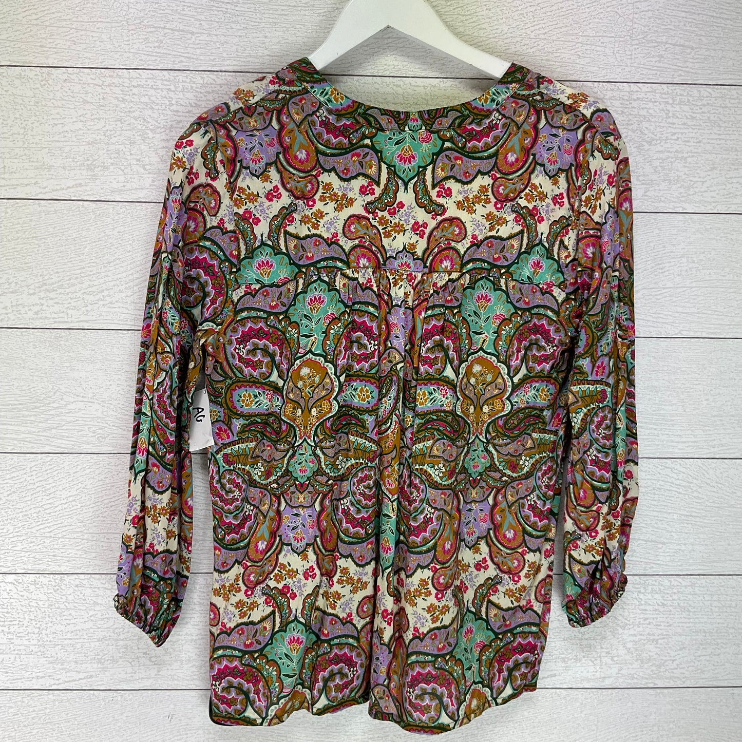 Top Long Sleeve By Liverpool In Multi-colored, Size: Xs