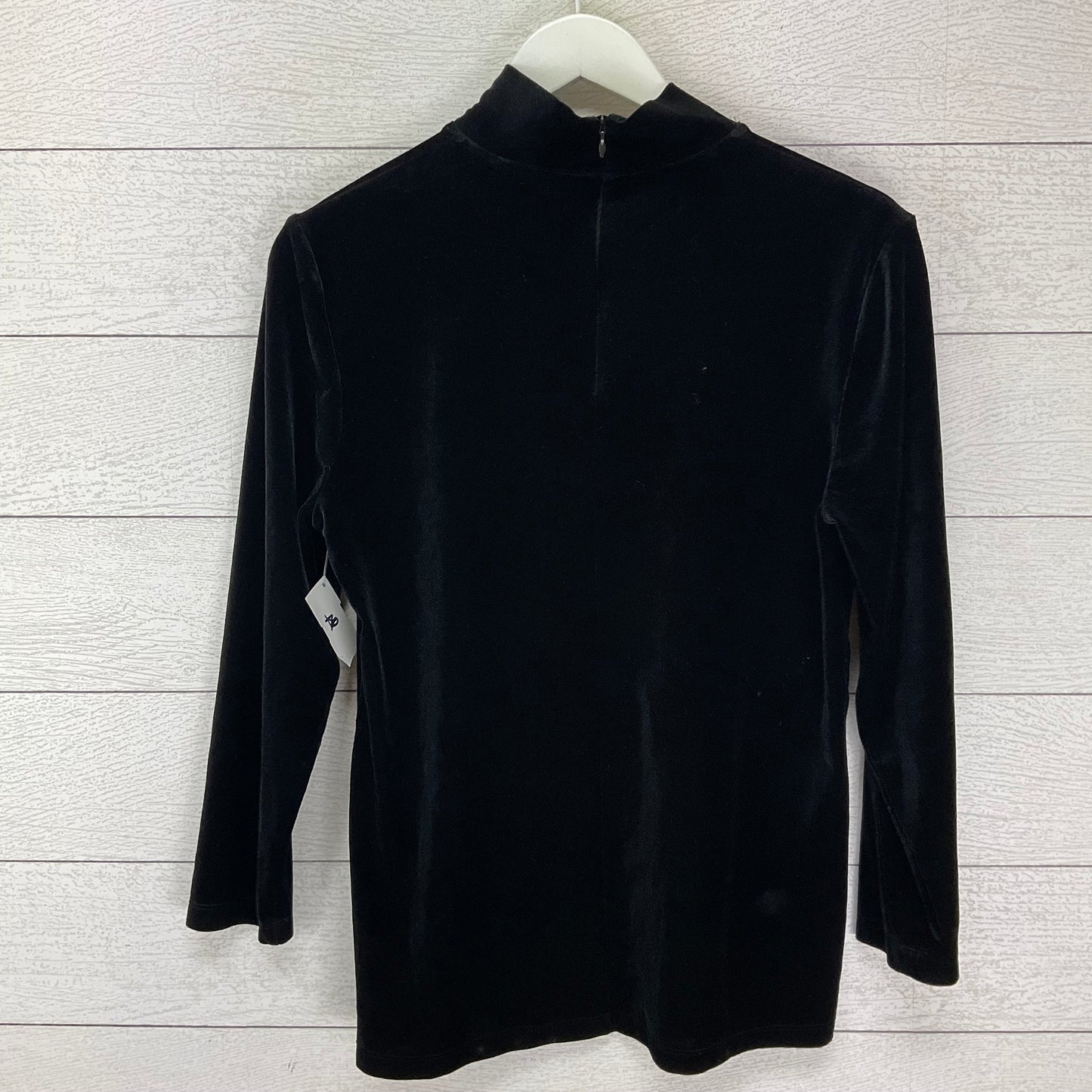 Top Long Sleeve Basic By Anne Klein In Black, Size: M