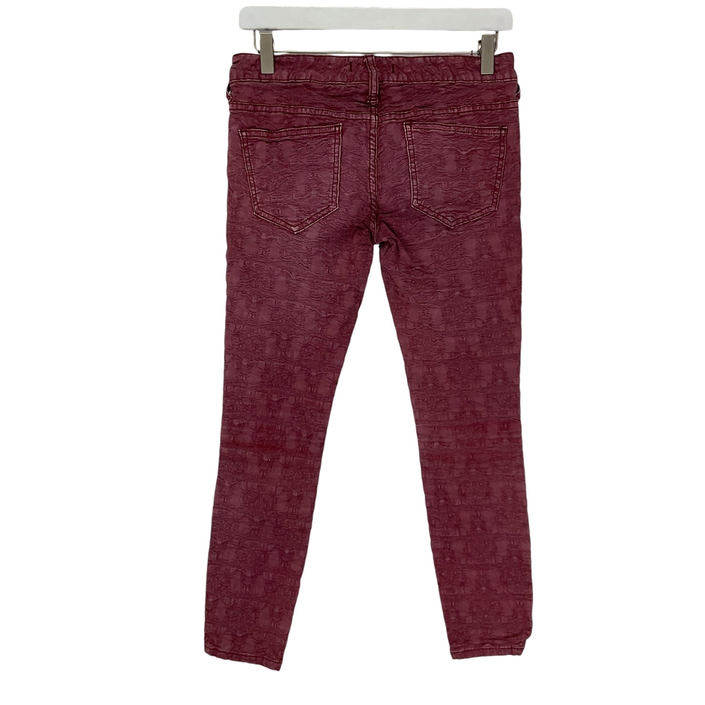 Jeans Skinny By Free People In Red Denim, Size: 2