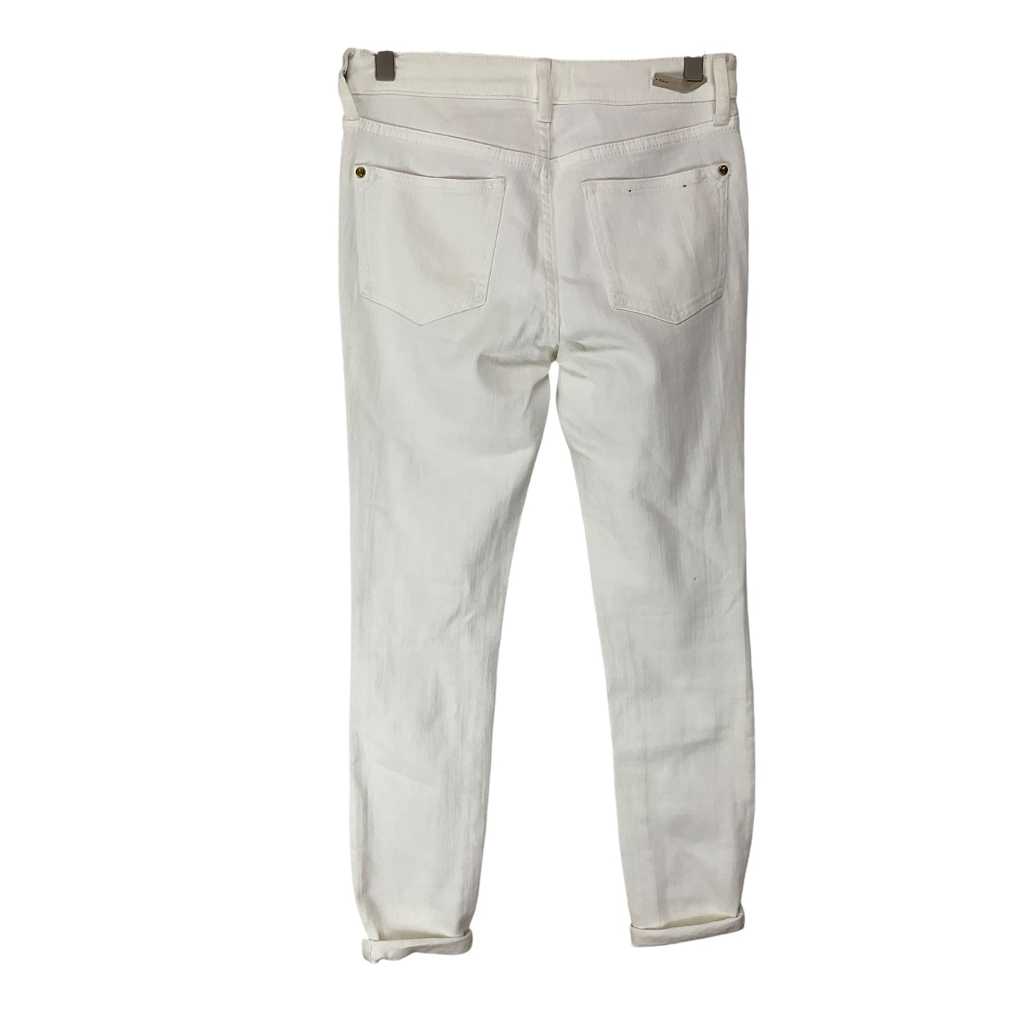 Jeans Straight By Pilcro In White Denim, Size: 2