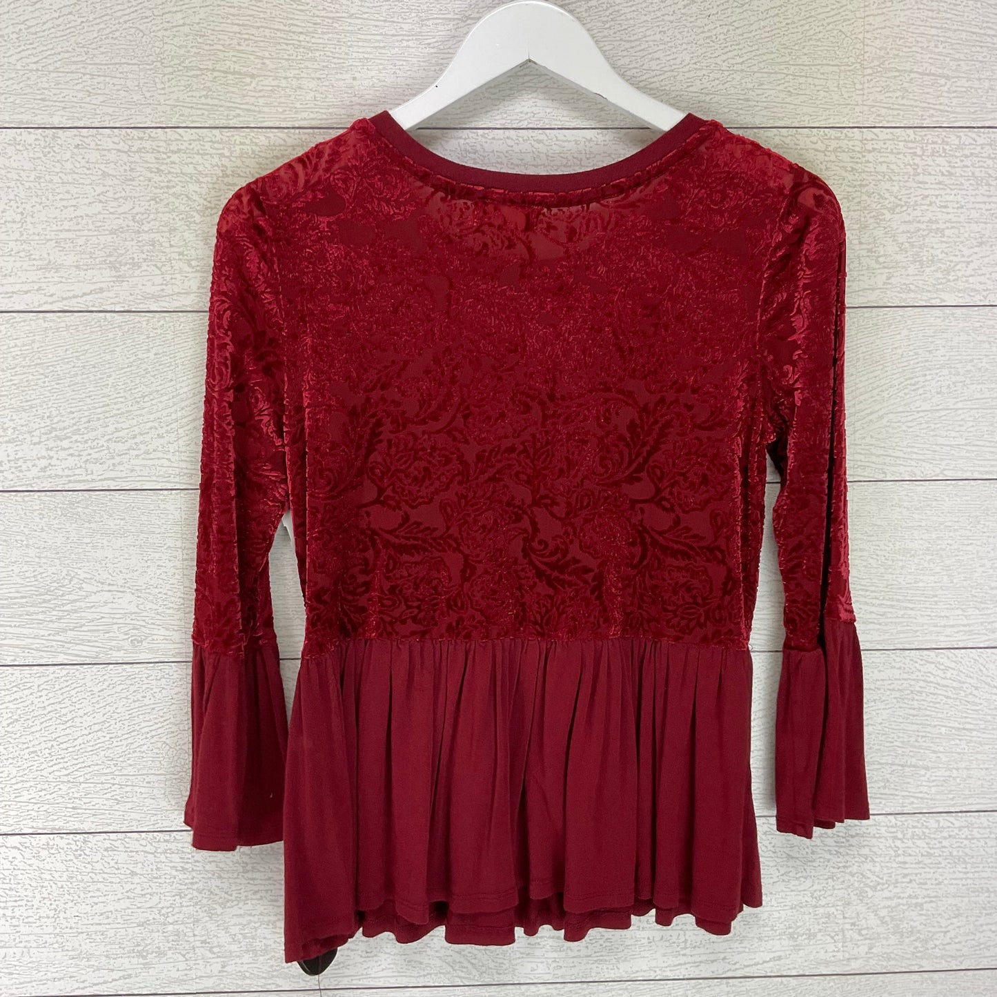 Top Long Sleeve Basic By Altard State In Red, Size: M