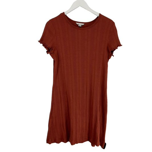 Dress Casual Midi By American Eagle In Orange, Size: M