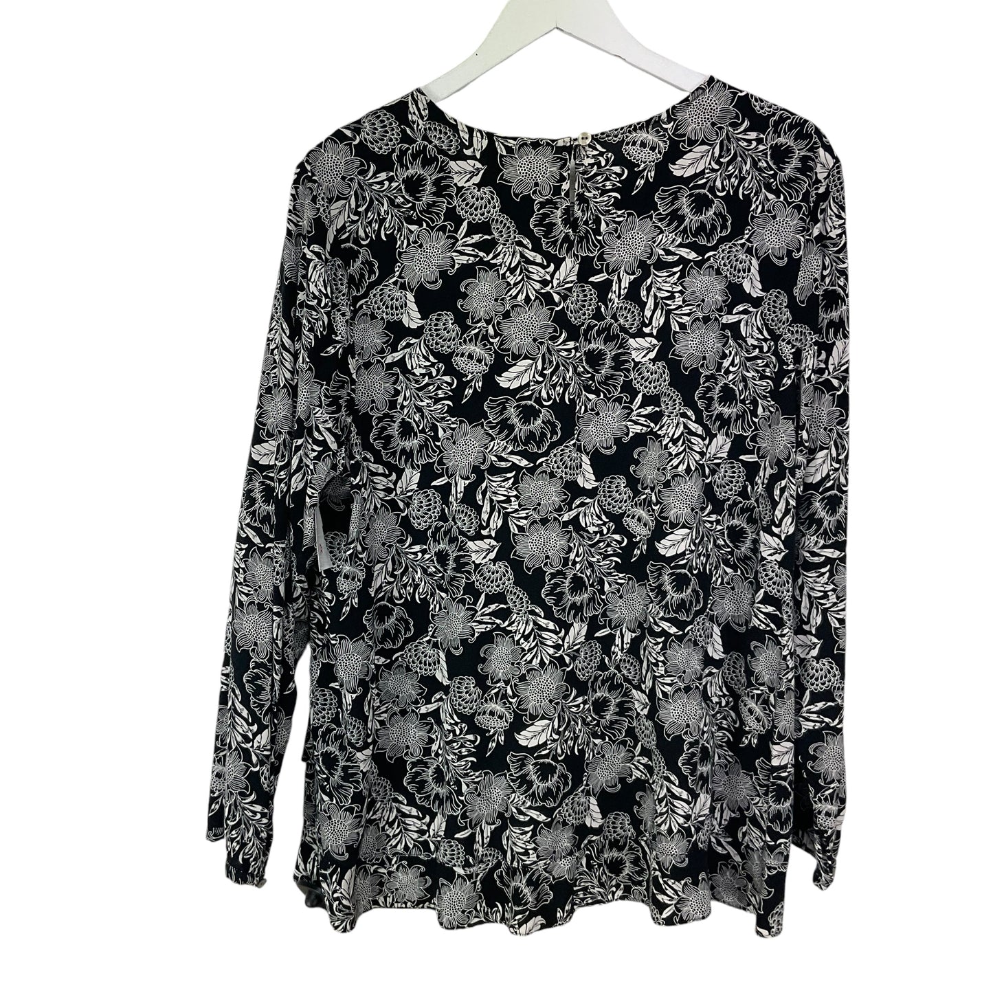 Top Long Sleeve By J. Jill In Black, Size: L