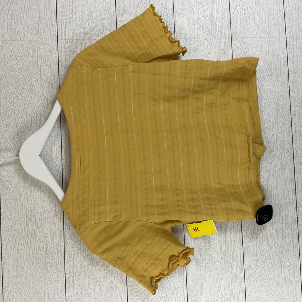 Top Short Sleeve Basic By Roxy In Yellow, Size: M
