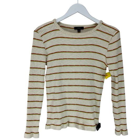 Top Long Sleeve By J. Crew In Striped Pattern, Size: M