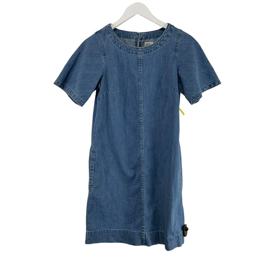 Dress Casual Midi By J. Crew In Blue Denim, Size: Xs