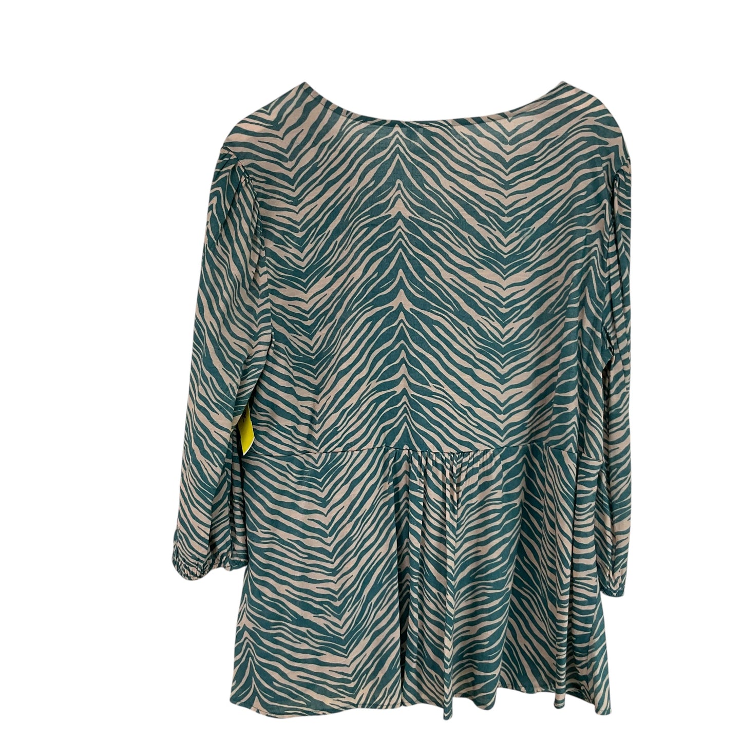 Top Long Sleeve By New Directions In Animal Print, Size: Xl