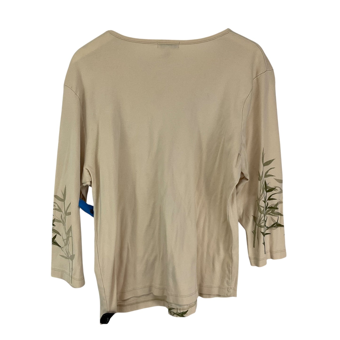 Top Long Sleeve By Clothes Mentor In Cream, Size: 2x