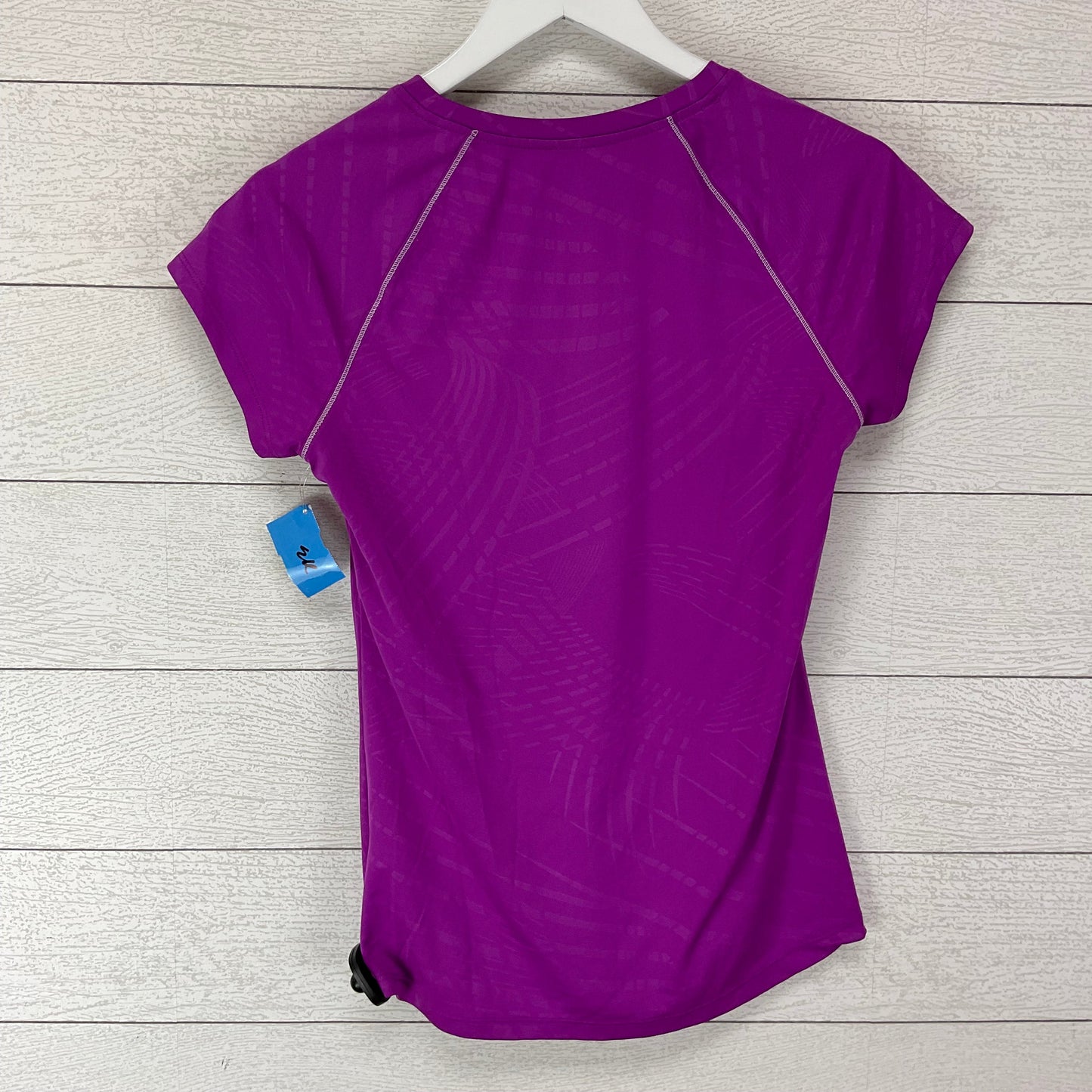 Athletic Top Short Sleeve By Champion In Purple, Size: M