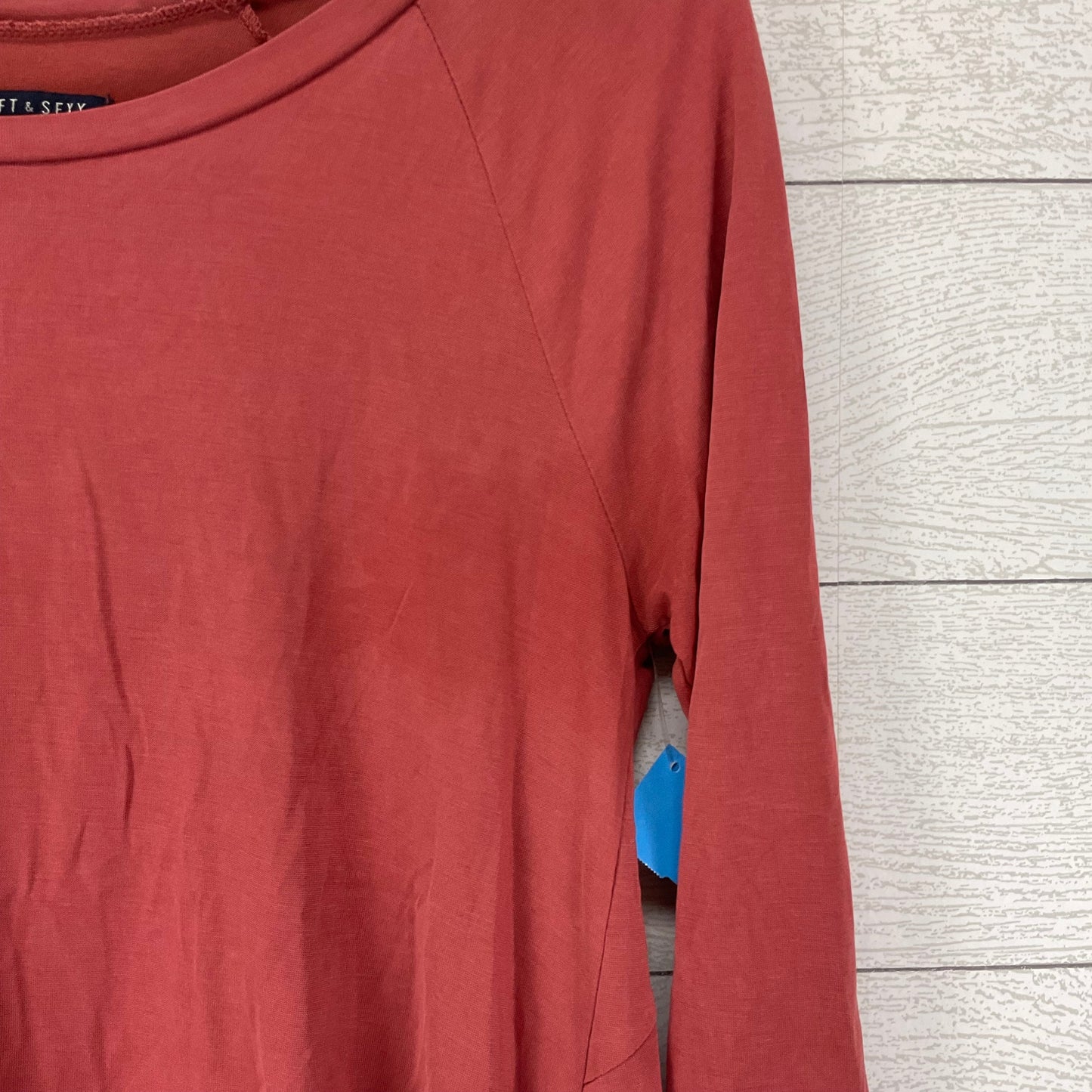 Top Long Sleeve Basic By American Eagle In Red, Size: S