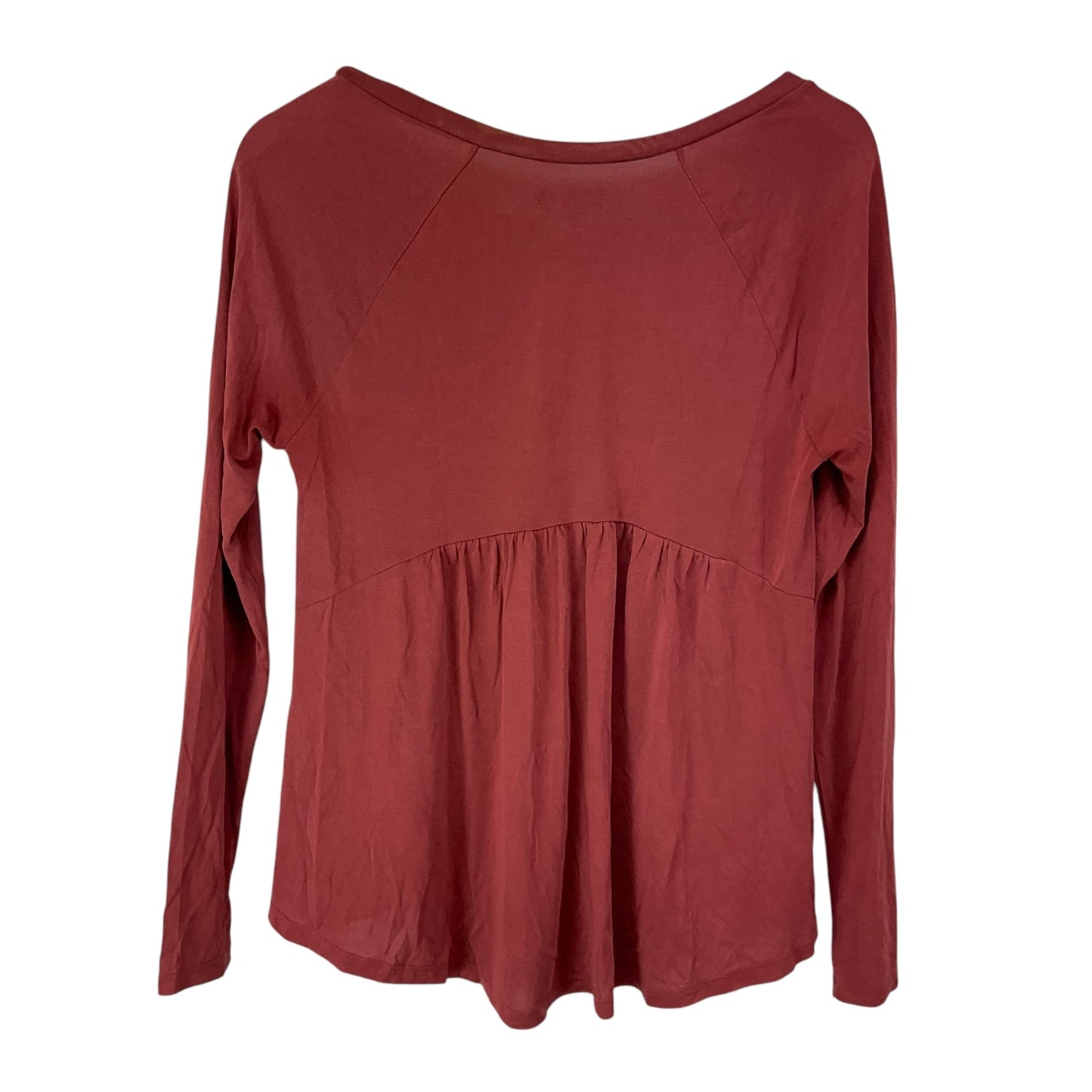 Top Long Sleeve Basic By American Eagle In Red, Size: S