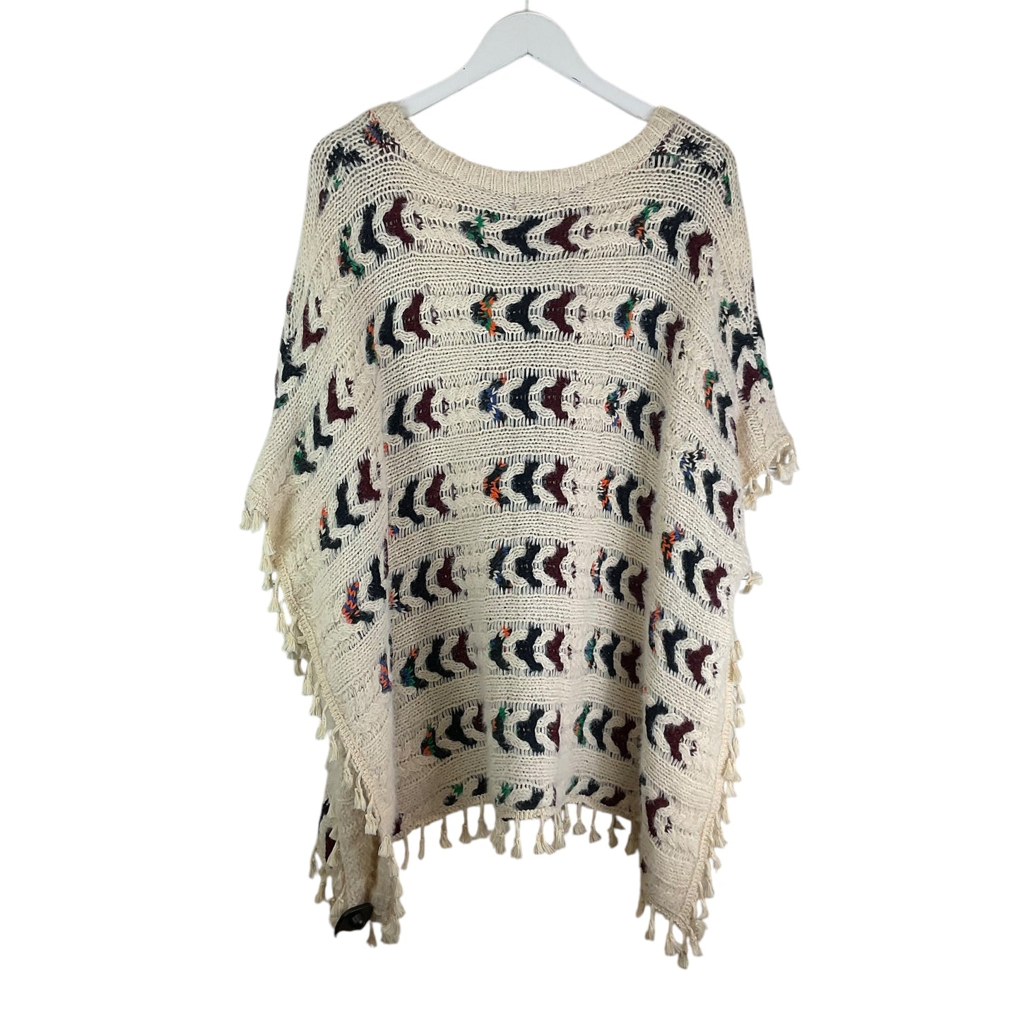 Poncho By Clothes Mentor In Multi-colored, Size: S