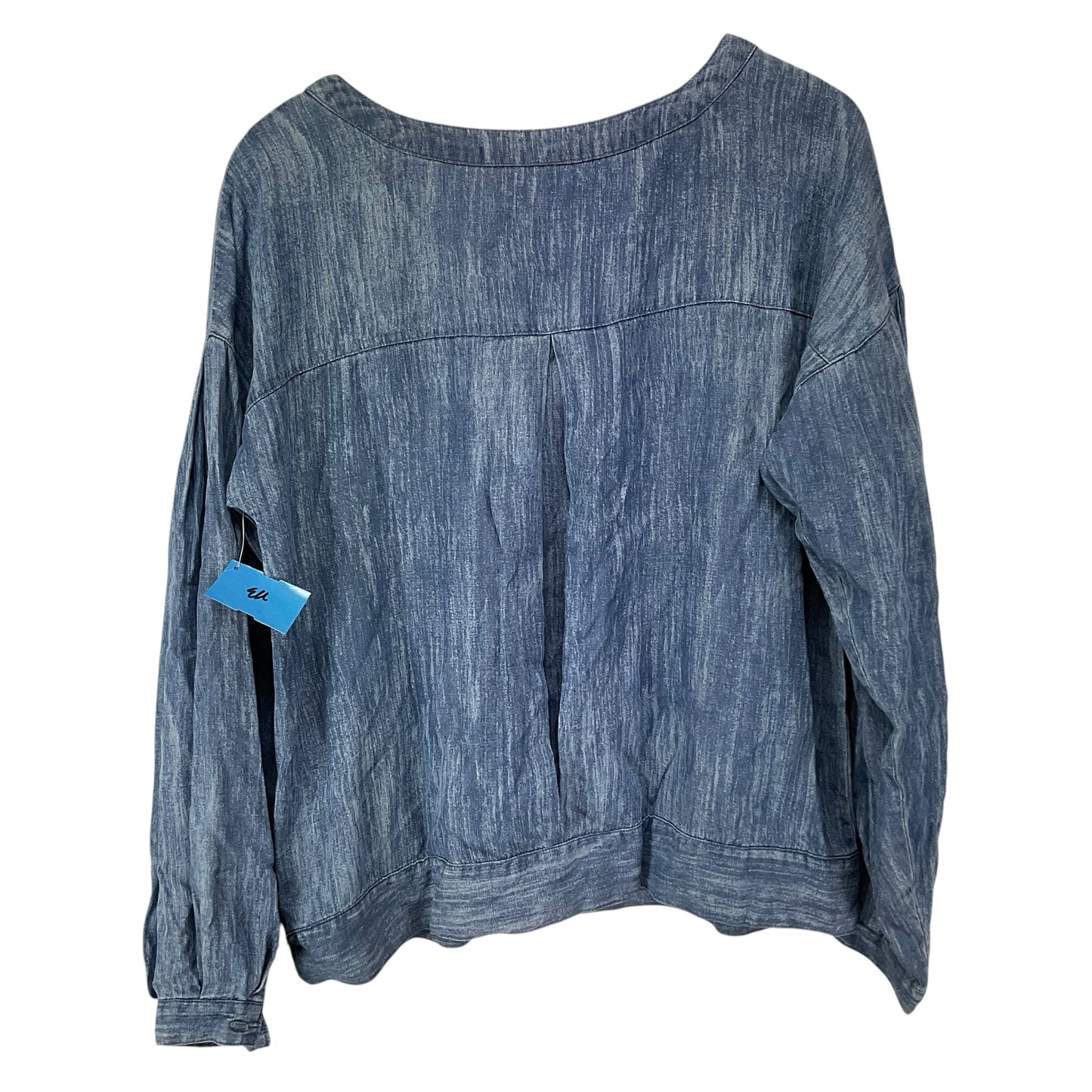 Top Long Sleeve Basic By Liverpool In Blue, Size: M