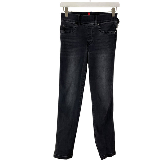 Jeans Straight By Spanx In Black Denim, Size: Xs