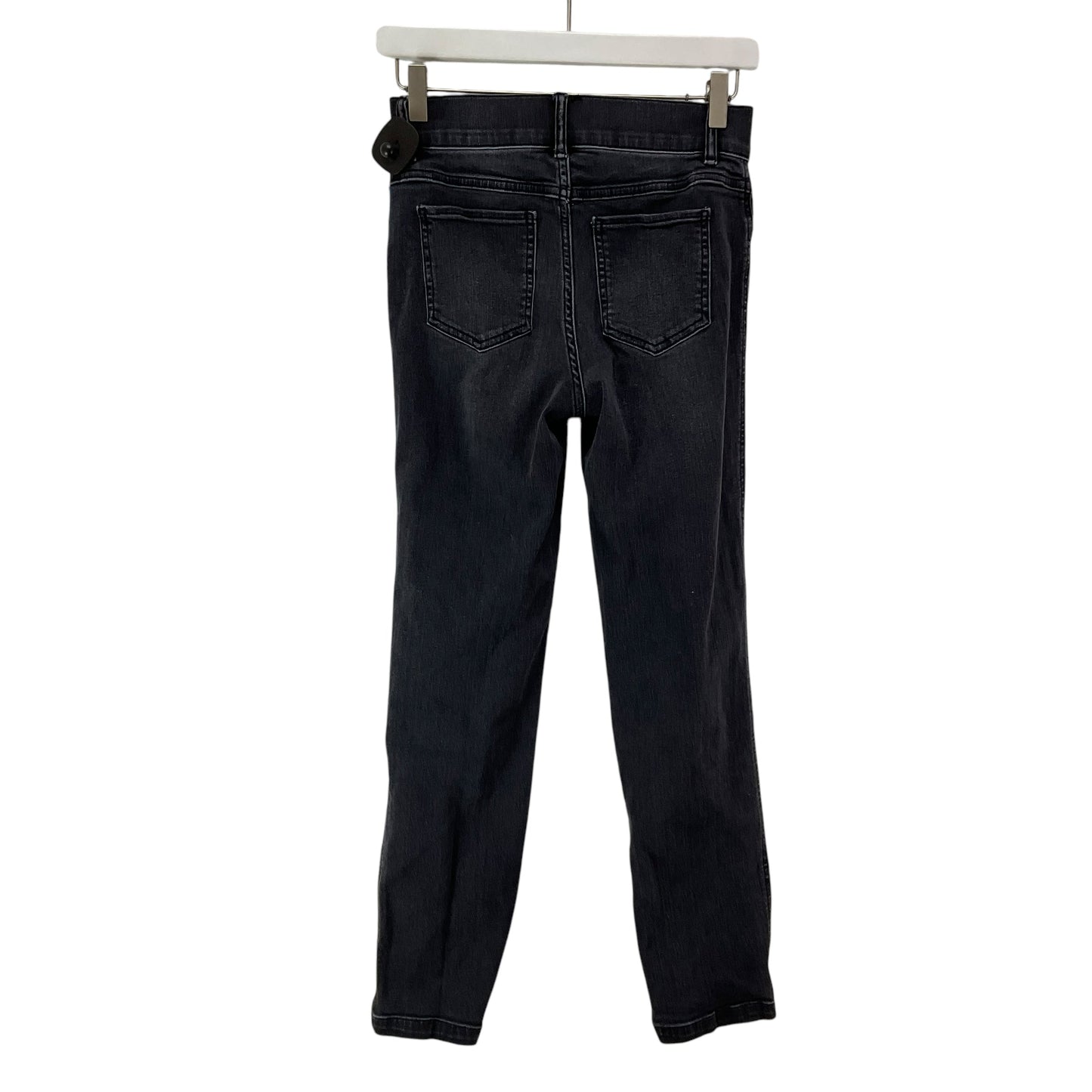 Jeans Straight By Spanx In Black Denim, Size: Xs