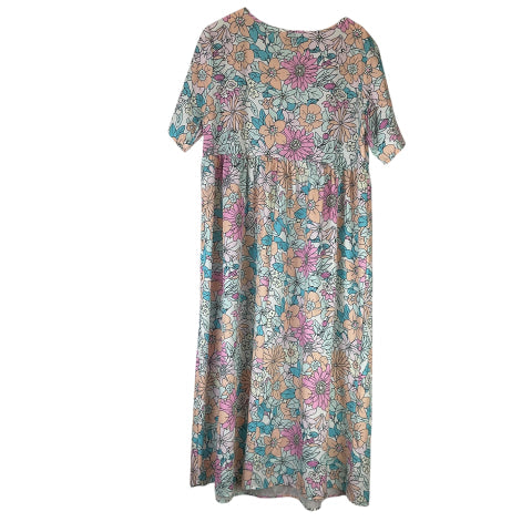 Dress Casual Maxi By Shein In Floral Print, Size: 1x