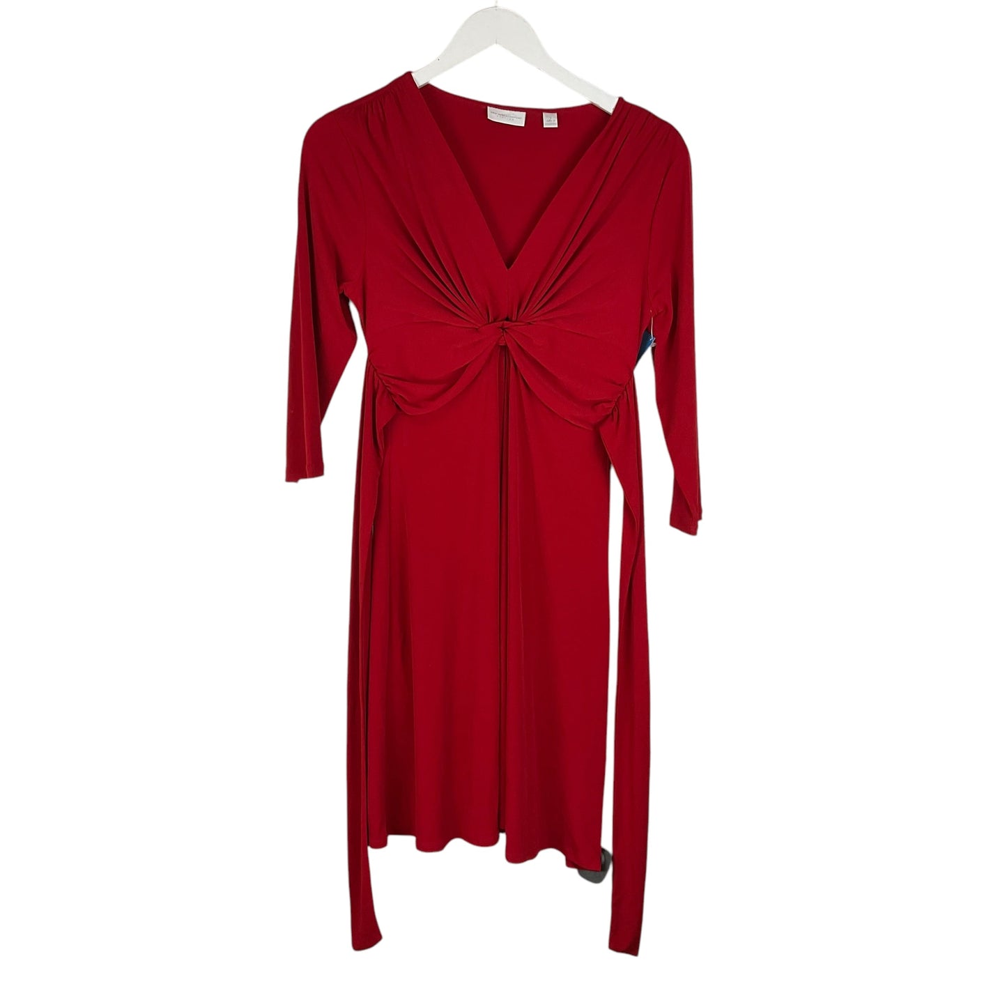 Dress Casual Midi By New York And Co In Red, Size: S