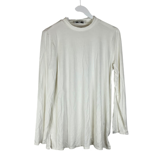 Top Long Sleeve Basic By New Directions In White, Size: Xl