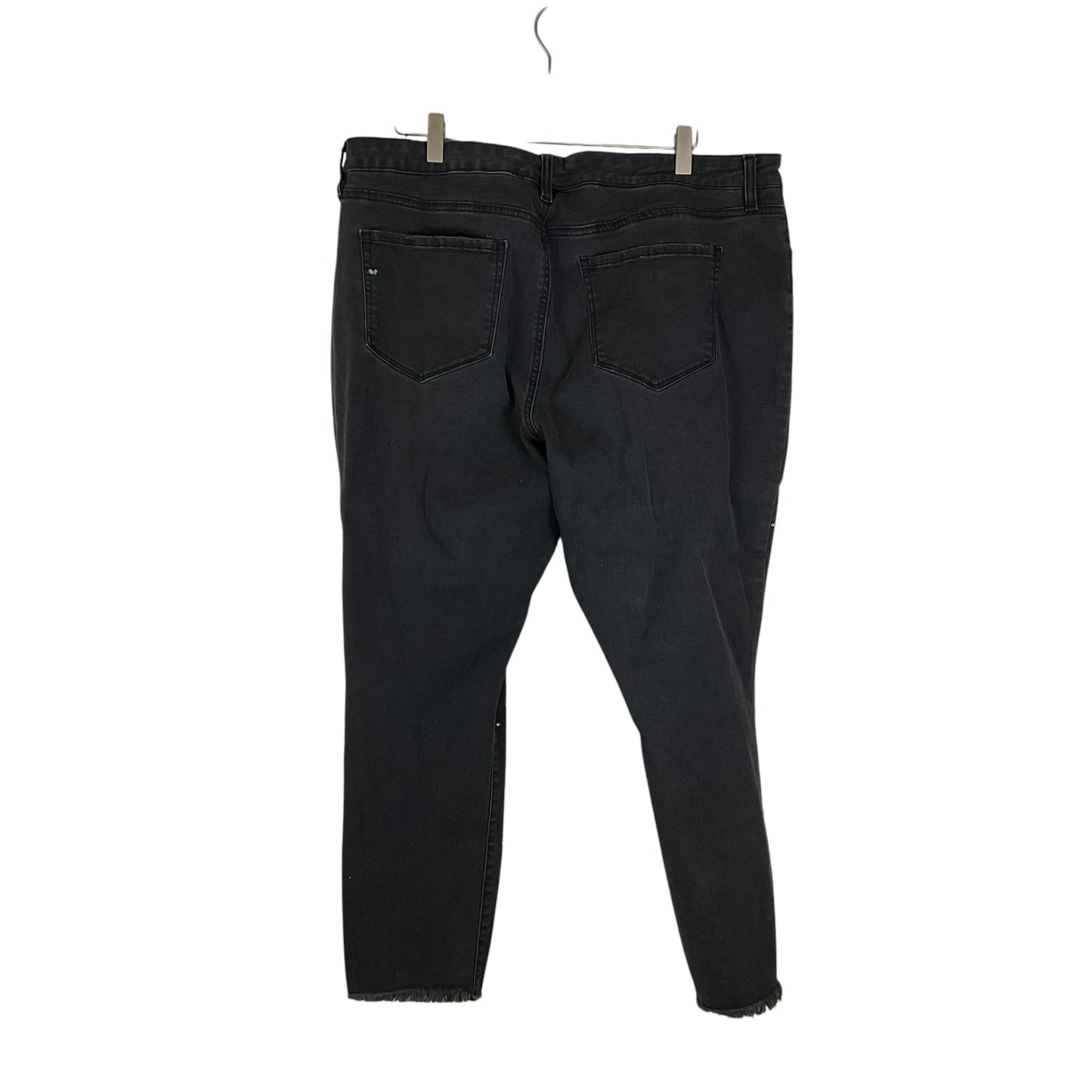 Jeans Skinny By Clothes Mentor In Black Denim, Size: 18