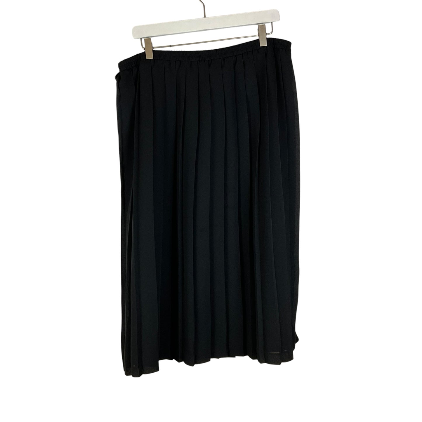 Skirt Maxi By Leslie Fay In Black, Size: 1x