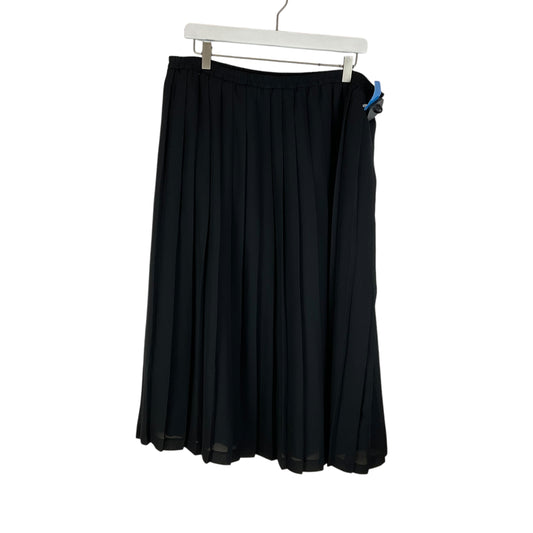 Skirt Maxi By Leslie Fay In Black, Size: 1x