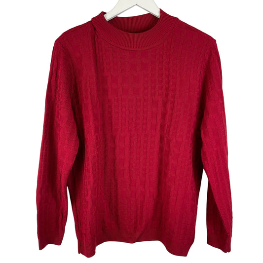 Sweater By Alfred Dunner In Red, Size: M