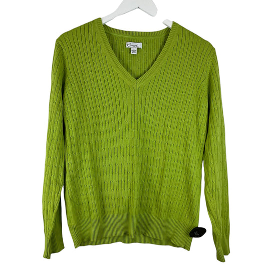 Sweater By Kim Rogers In Green, Size: L